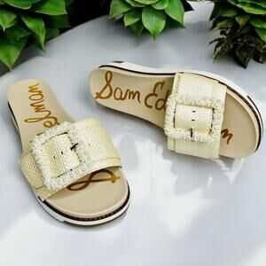 Sam Edelman NEW Ariane Beaded Slip-On Slide Platform Sandal l FITS SIZE 7